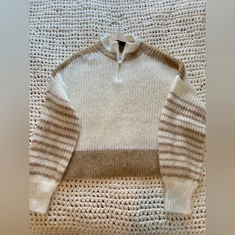 French Connection Cream Sweater - Picture 2 of 5